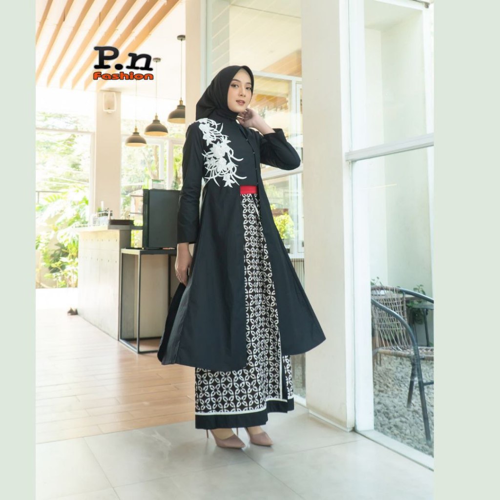 Dress wanita, fashion muslim, dress wanita, hijab dress, muslim wanita, dress busui, gamis linggam, 