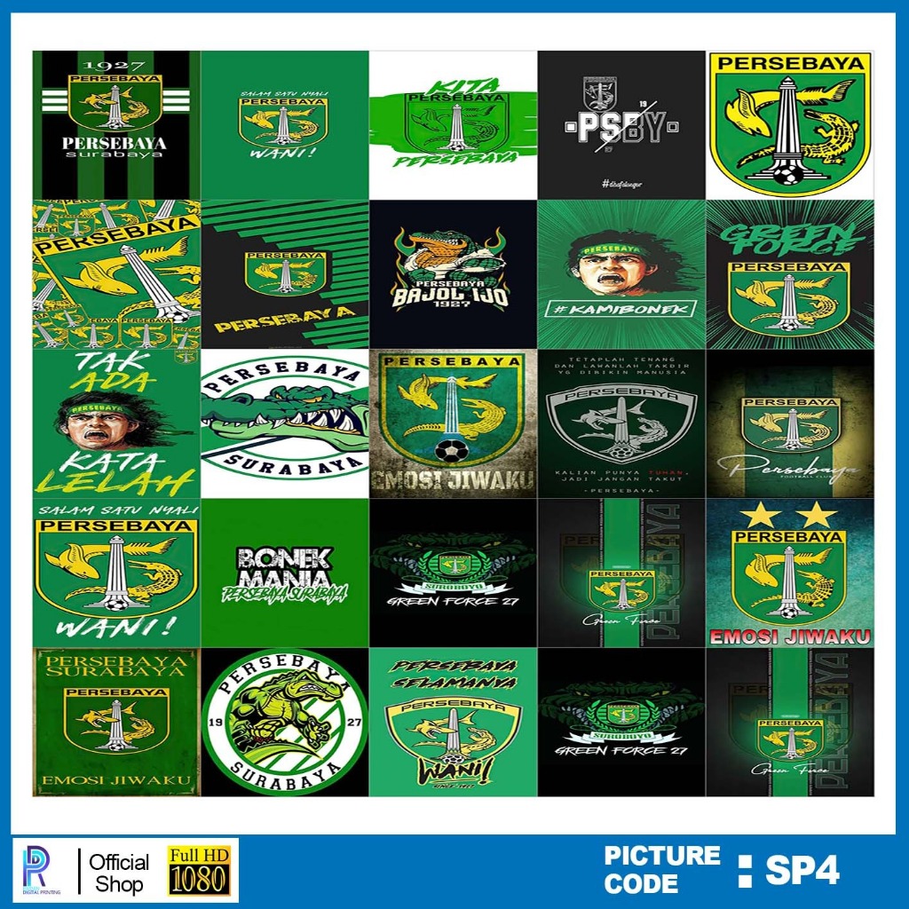 

STIKER PERSEBAYA , STICKER PERSEBAYA , PAKET STIKER PERSEBAYA PER 25 PCS , KODE SP4