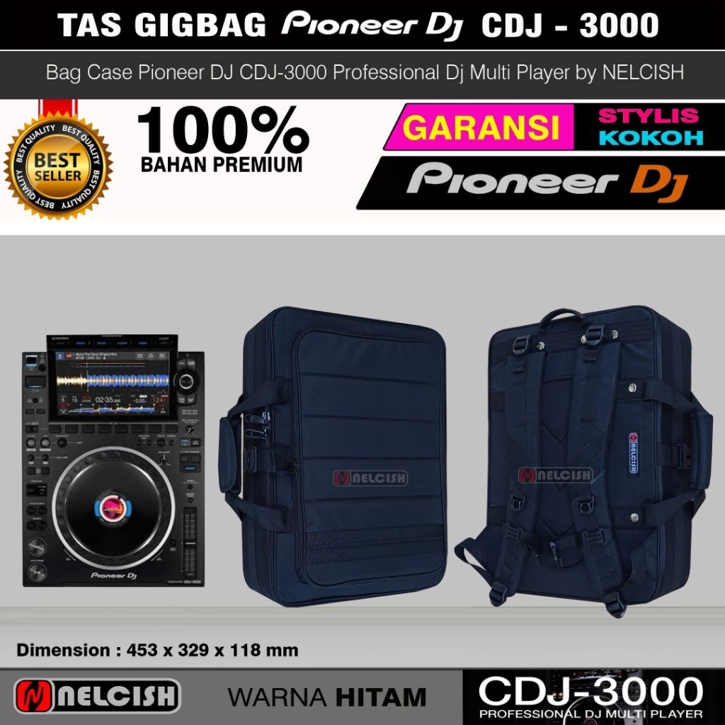 Softcase Tas Gigbag Pioneer Dj CDJ-3000 Multi DJ Player Bag Case Cdj3000 by NELCISH