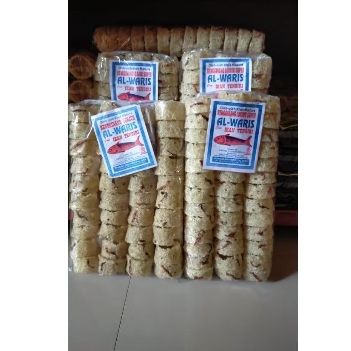 

Rengginang LORJUK Al-waris Cap ikan Tengiri , Rengginang Lorjuk khas Madura , ukuran Jumbo isi 40 pcs