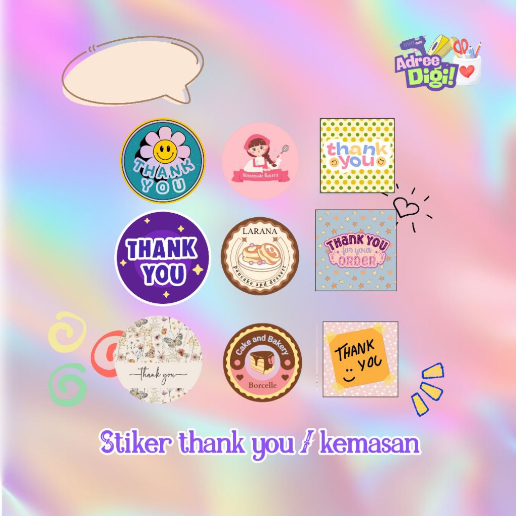 

STICKER THANK YOU UNTUK KEMASAN/STICKER THANK YOU OLSHOP PER 40 PCS ( BACA DESKRIPSI)