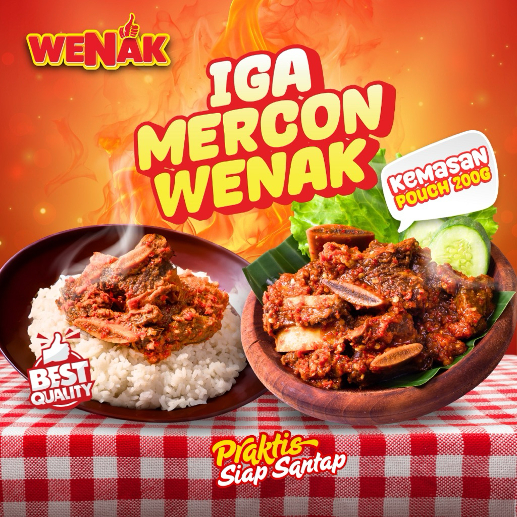 

Iga Mercon Wenak 200 gram Iga Sapi