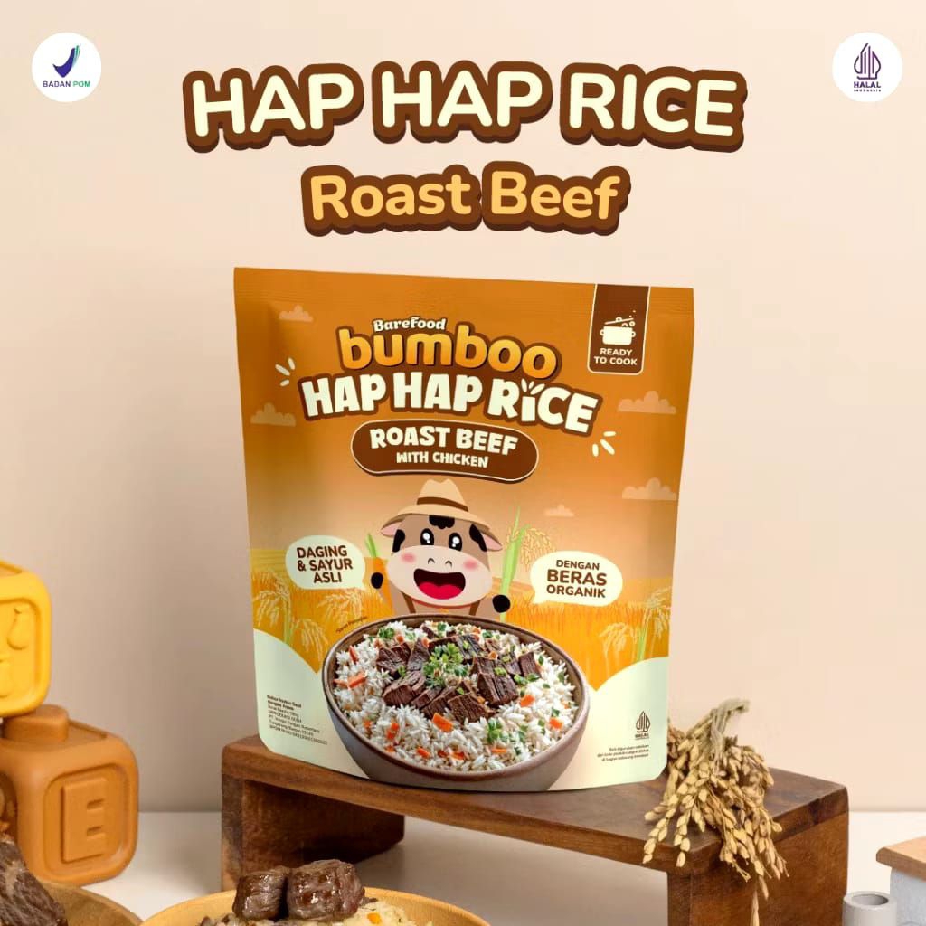 

bumboo hap hap rice roast beef with Chicken