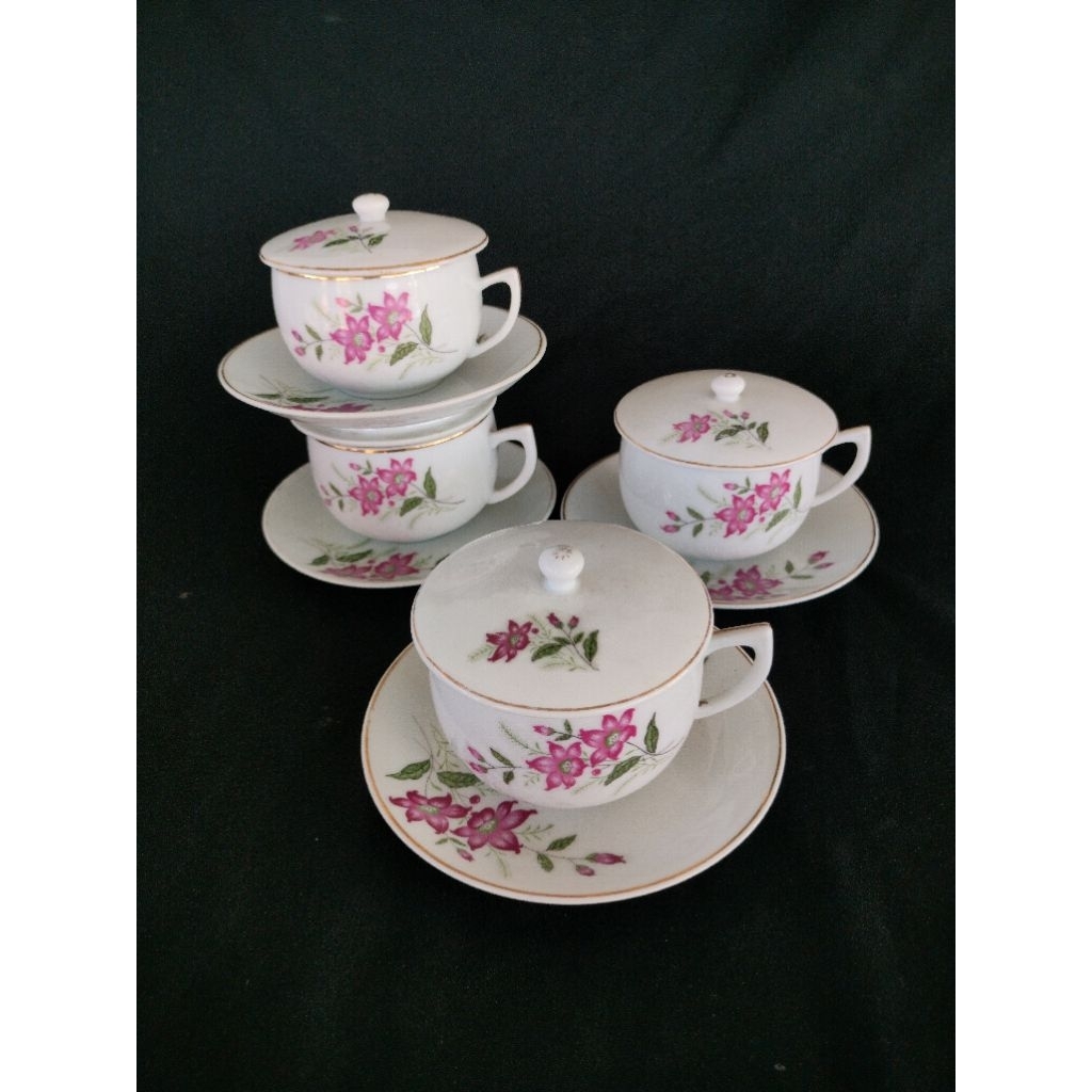 Cangkir Kopi Sakura Bulat Lawas