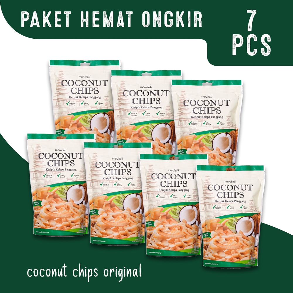 

PAKET HEMAT ONGKIR - 7 Bks Coconut Chips Varian Original