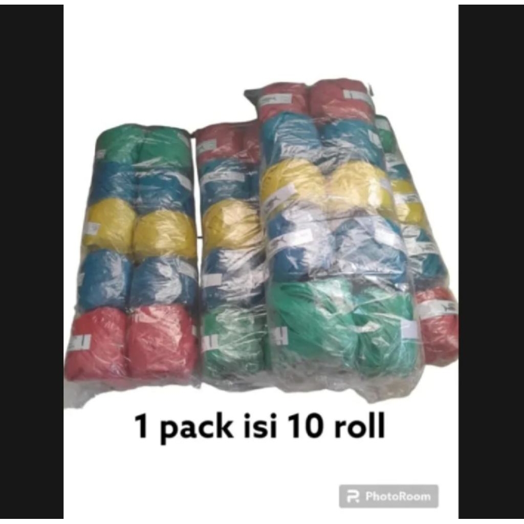 

Tali Rafia tali pengikat plastik serbagunaTali Rafia 1pack isi 10 roll tali pengikat dari bahan plastik