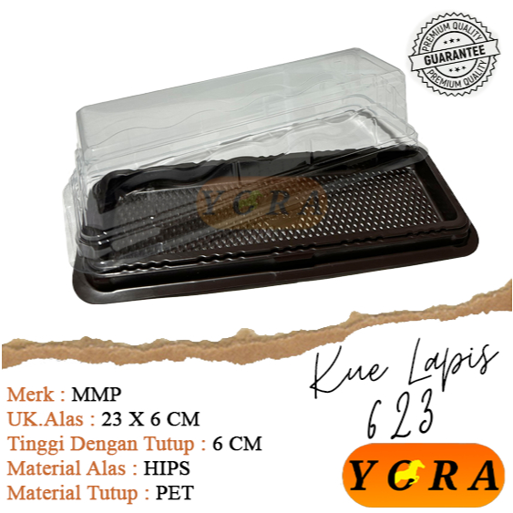 [20 PCS] mika tray bolu gulung kue lapis panjang / mika tray kue lapis / tempat kue lapis kotak / ro