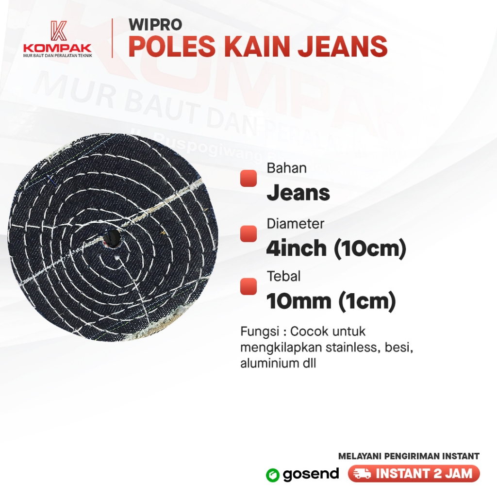 Kain Jeans Poles Alat Poles Mata Gerinda Poles Jeans