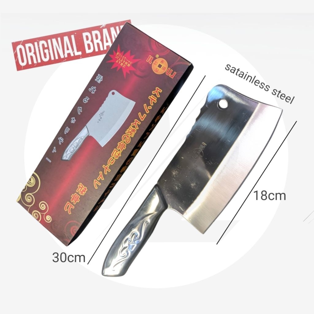 Pisau Dapur Pisau Cincang Daging Luji Stainless Steel Anti Karat