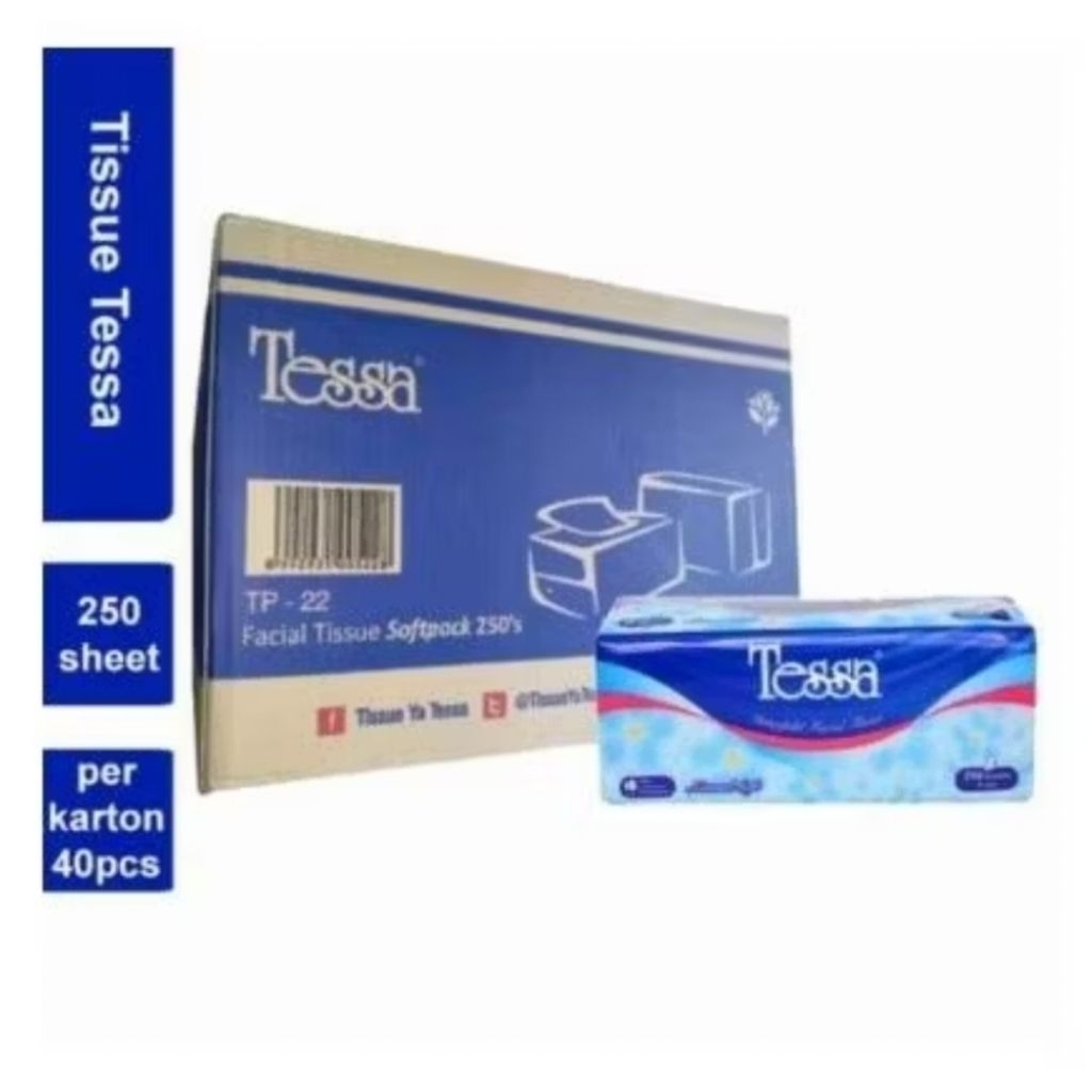 Tessa 250 sheets kemasan 1karton