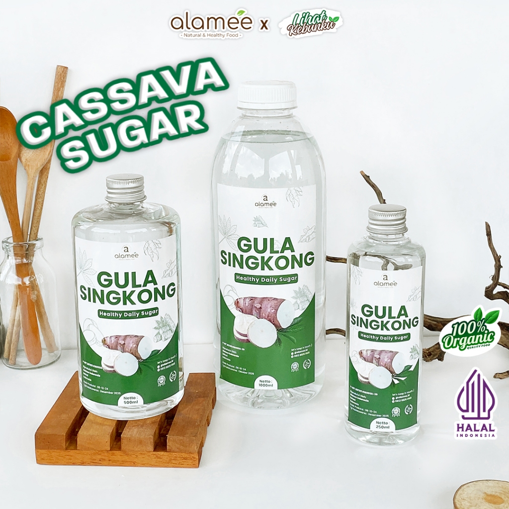 

ALAMEE Gula Singkong Organik Cair Rendah Kalori Pemanis Diet Sweetener Fructose Gluten Free LIHAT KEBUNKU