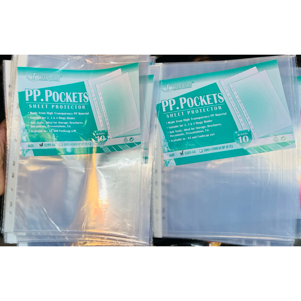 

SHEET PROTECTOR A4 PLASTIK PELINDUNG FILE / PP POCKET A4 ISI 10 LEMBAR TEBAL