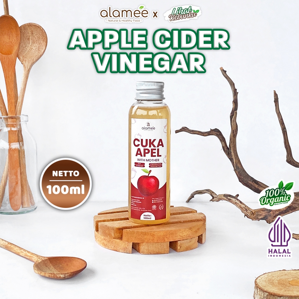 

ALAMEE Cuka Apel Original Organik Apple Cider Vinegar With Mother Sari Buah 100ml LIHAT KEBUNKU