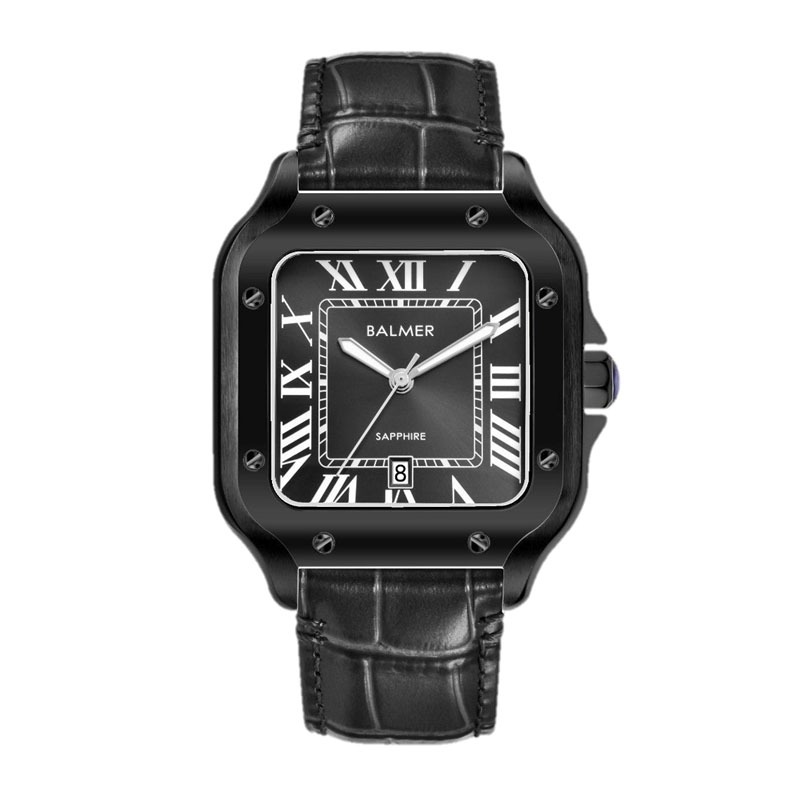 JAM TANGAN PRIA ANALOG KOTAK BALMER SAPPHIRE ORIGINAL B 8206 BALMER B.8206 JAM BALMER 8206 JAM BALME