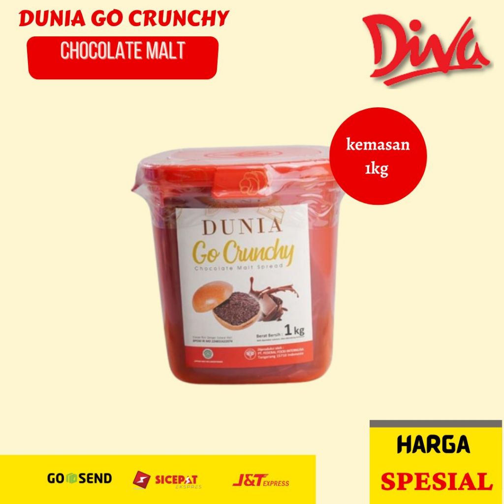 Dunia Go Crunchy 1kg | Dunia Chocolate Crunchy Malt 1kg