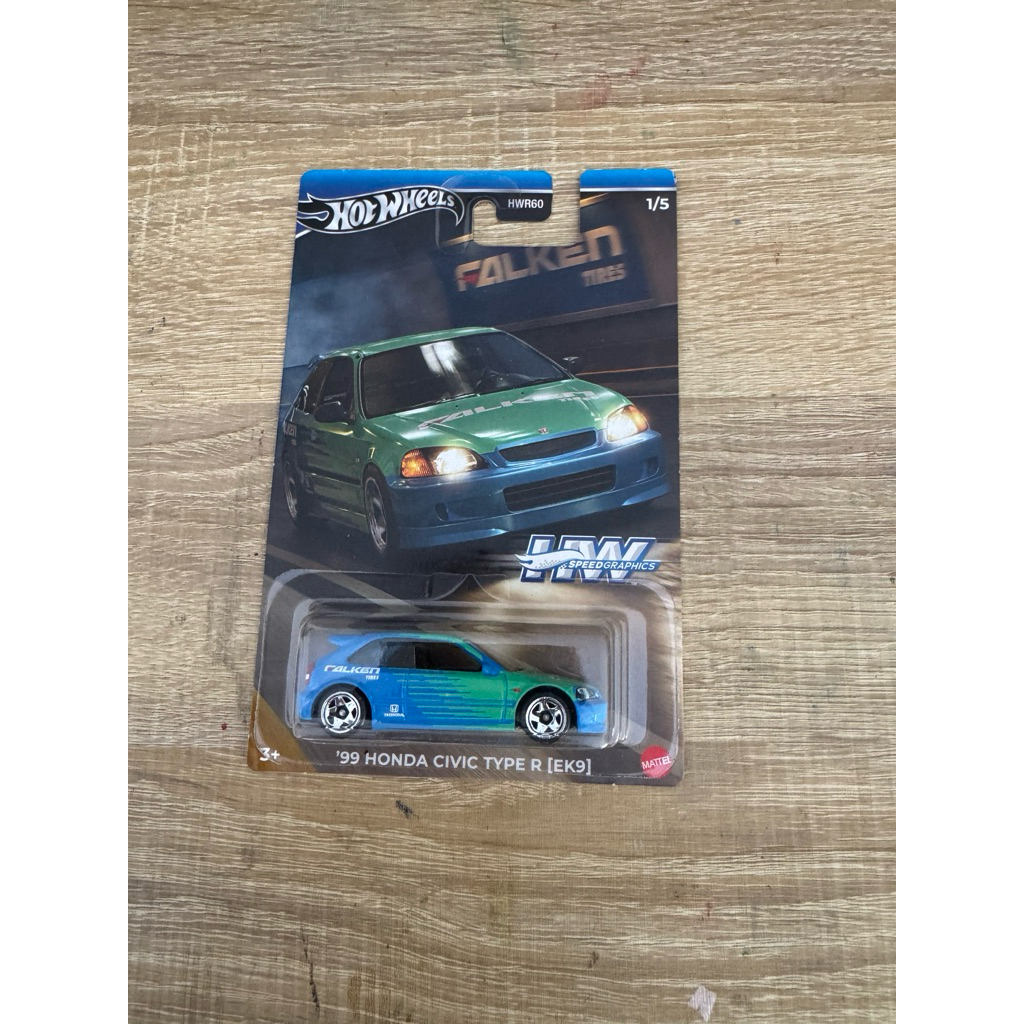 99 Honda civic type r ek9 falken hot wheels