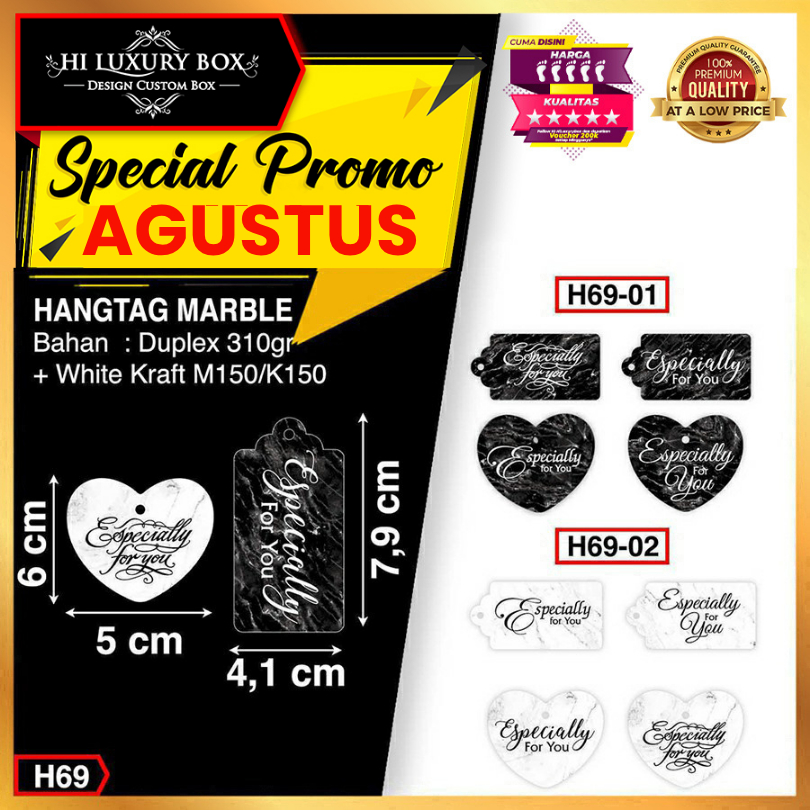 

Hangtag|Hangtag Murah|Hangtag Especially for you|Hangtag Marble H69