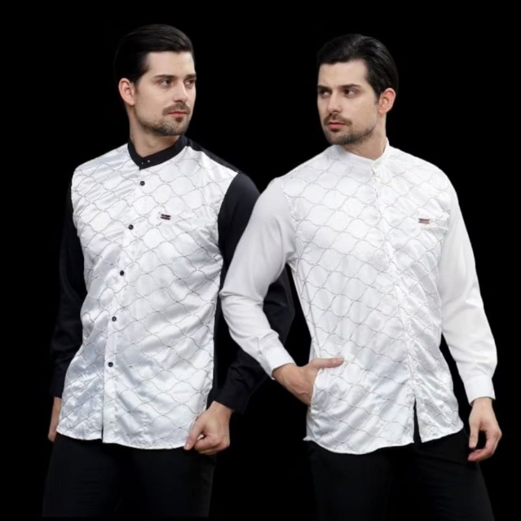 KEMKO AHLAN - AHLAN SERIES KMB PUTIH DAN HITAM, kemko pria dewasa, koko hari raya , kemko brukat , k