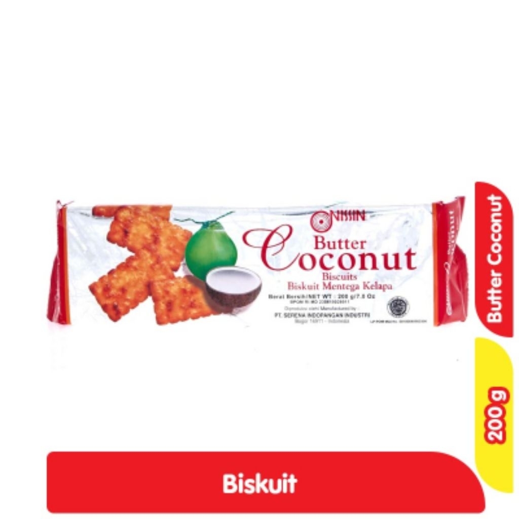 

Nissin Butter Coconut biscuit mentega kelapa 200 gr