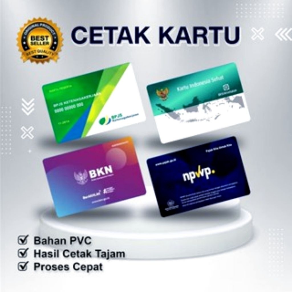 Jasa Cetak Kartu BPJS Satuan | Cetak Kartu NPWP Satuan | Cetak Kartu Pertamina Satuan