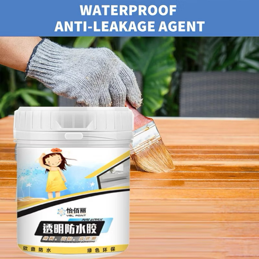 CAT LEM PELAPIS ATAP ANTI BOCOR KUAS GRATIS LEM DINDING RETAK ANTI AIR LEM ANTI BOCOR KAYU BETON GEN