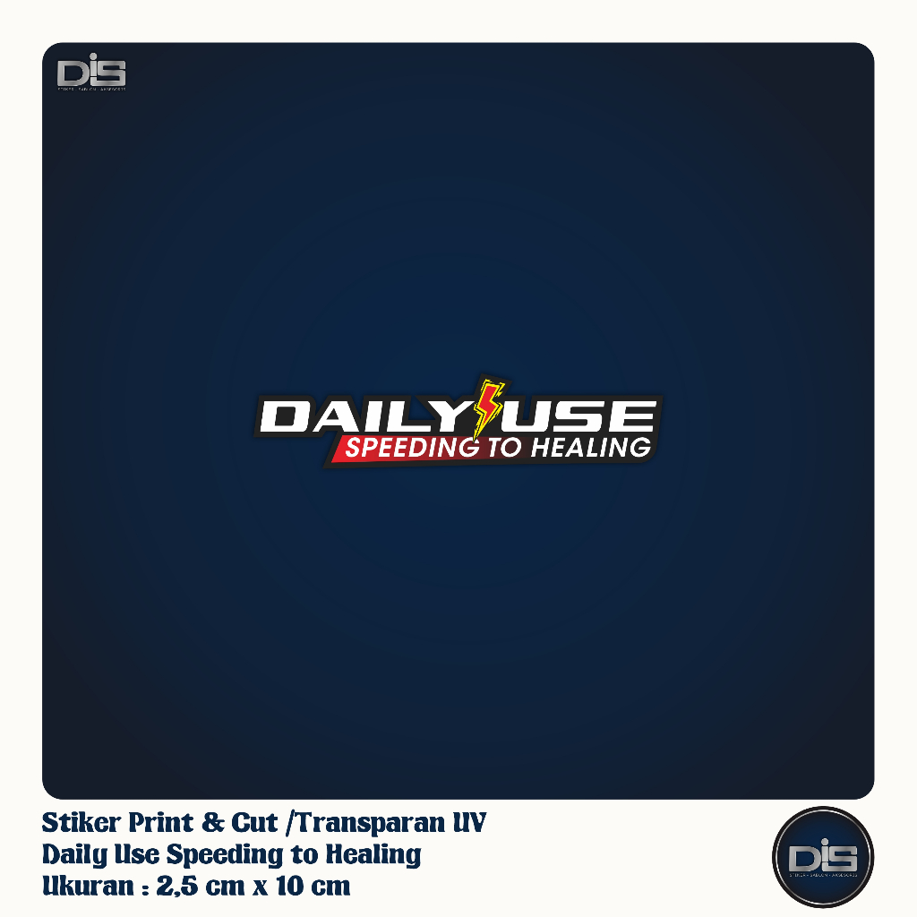 

Stiker Motor Daily Use – Speeding to Healing | Stiker UV Touring Vinyl Tahan Air | Untuk Box, Helm, Mobil
