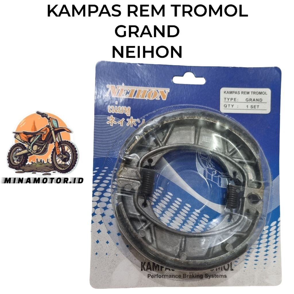 Kampas Rem Tromol Grand Vario GL Pro Vega ZR L2G Alfa RX King Sparepart Aksesoris Variasi Sukucadang