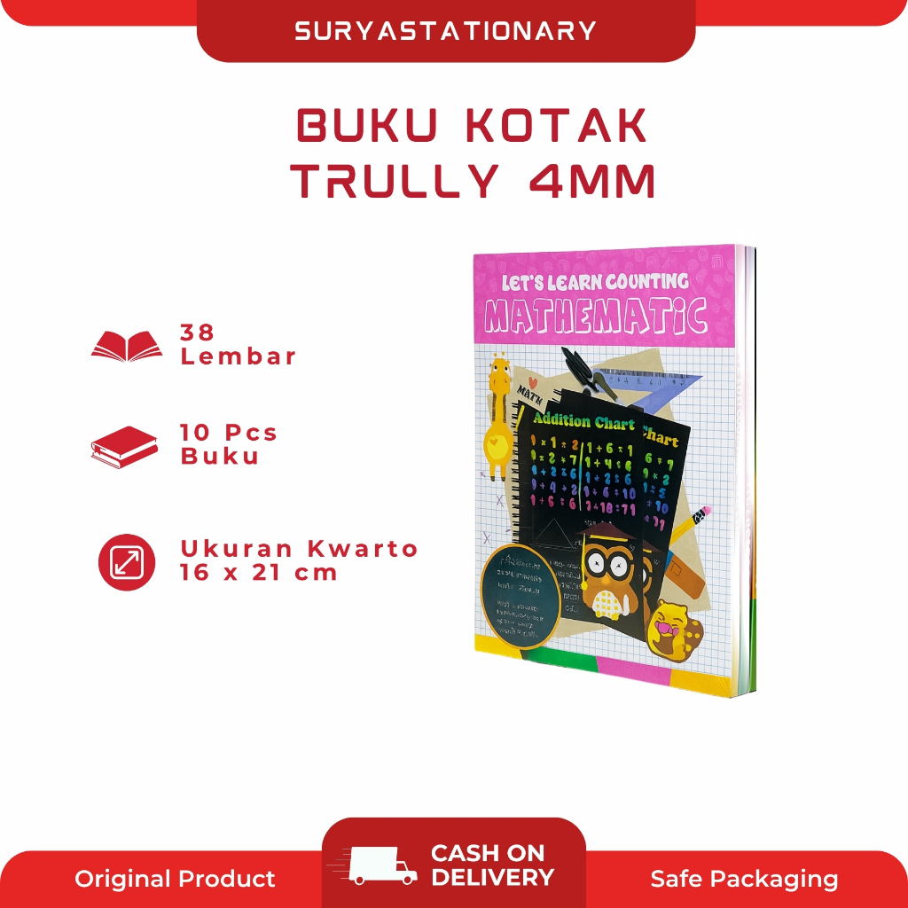 

(PAK) BUKU TULIS KOTAK TRULLY 4mm + BONUS / BUKU STRIMIN / BUKU TULIS STRIMIN / BUKU KOTAK KECIL