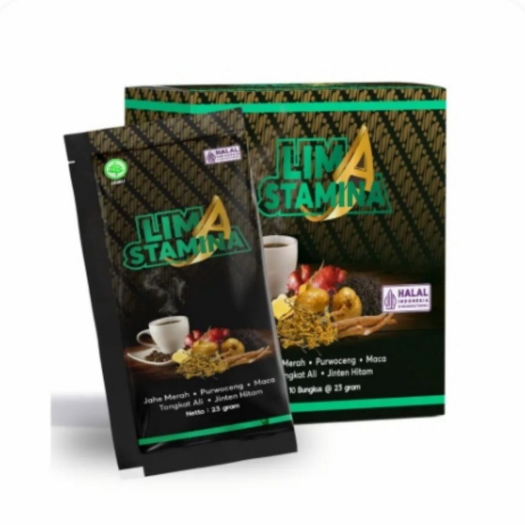 

Jamu Lima Stamina Penambah Energi dan Pelancar Peredaran Darah