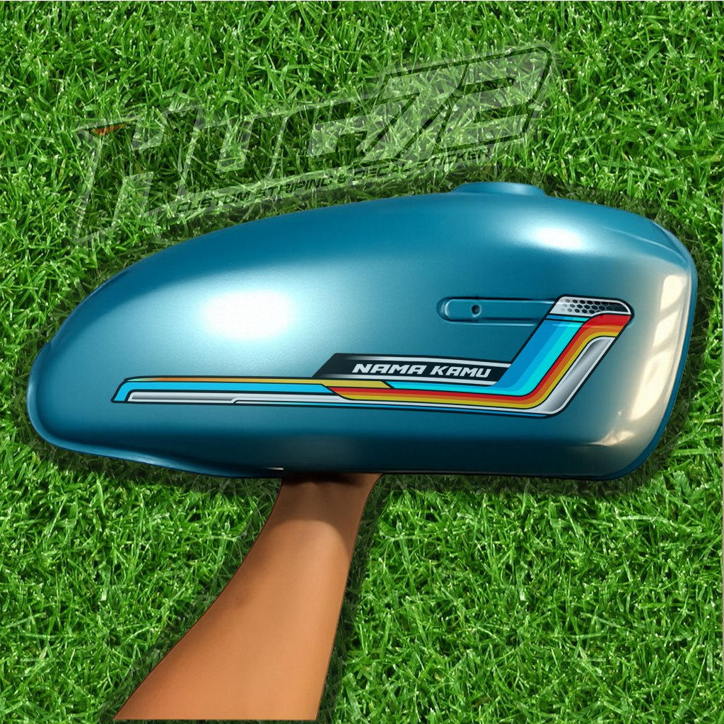 03 STICKER STRIPING MOTOR CB 100 - STICKER STRIPING MOTOR CB 100 PREMIUM GRAFIK