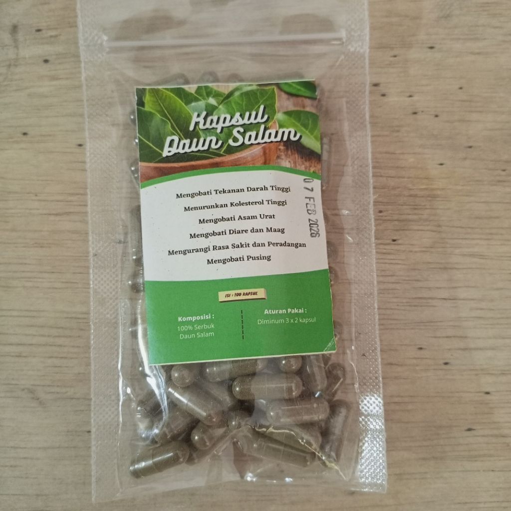 

jamu tradisional daun salam isi 100 mengobati asam urat , mengobati tekanan darah tinggi, mengobati pusing