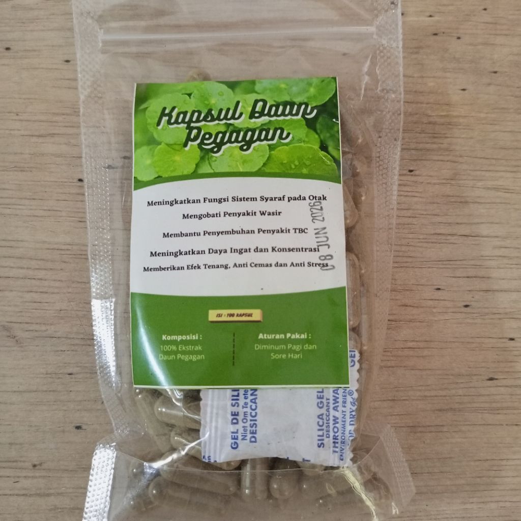 

jamu tradisional kapsul daun pegagan isi 100 mengobati wasir , meningkatkan fungsi saraf pada otak , membantu penyembuhan penyakit TBC