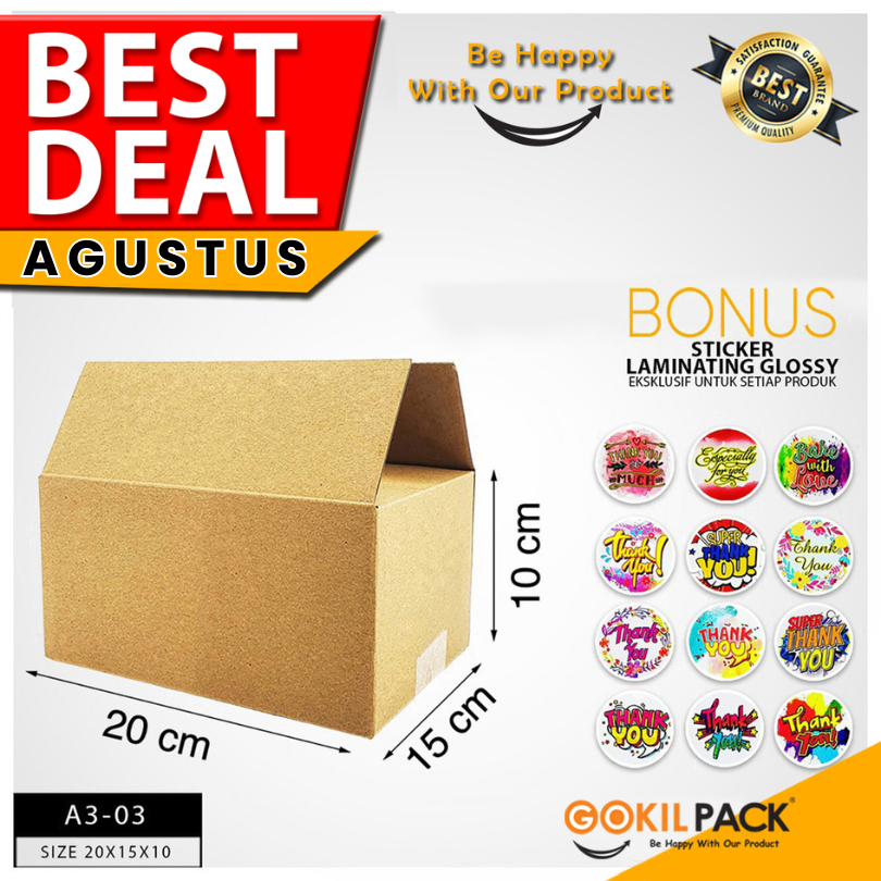 

Kotak Kado Dus Kado Kotak Serbaguna Kraft Murah 20x15x10 I A3-03