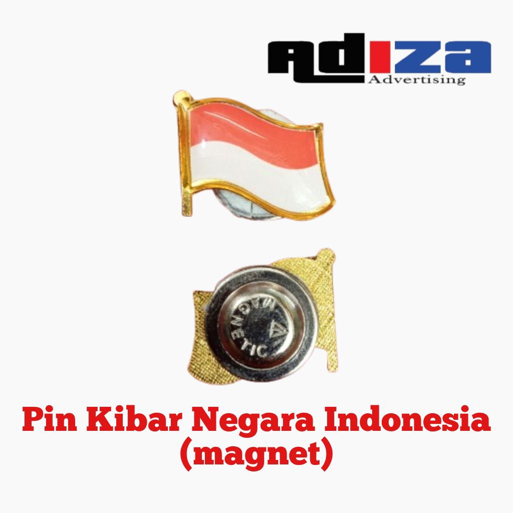 Pin Kibar Bendera Merah Putih