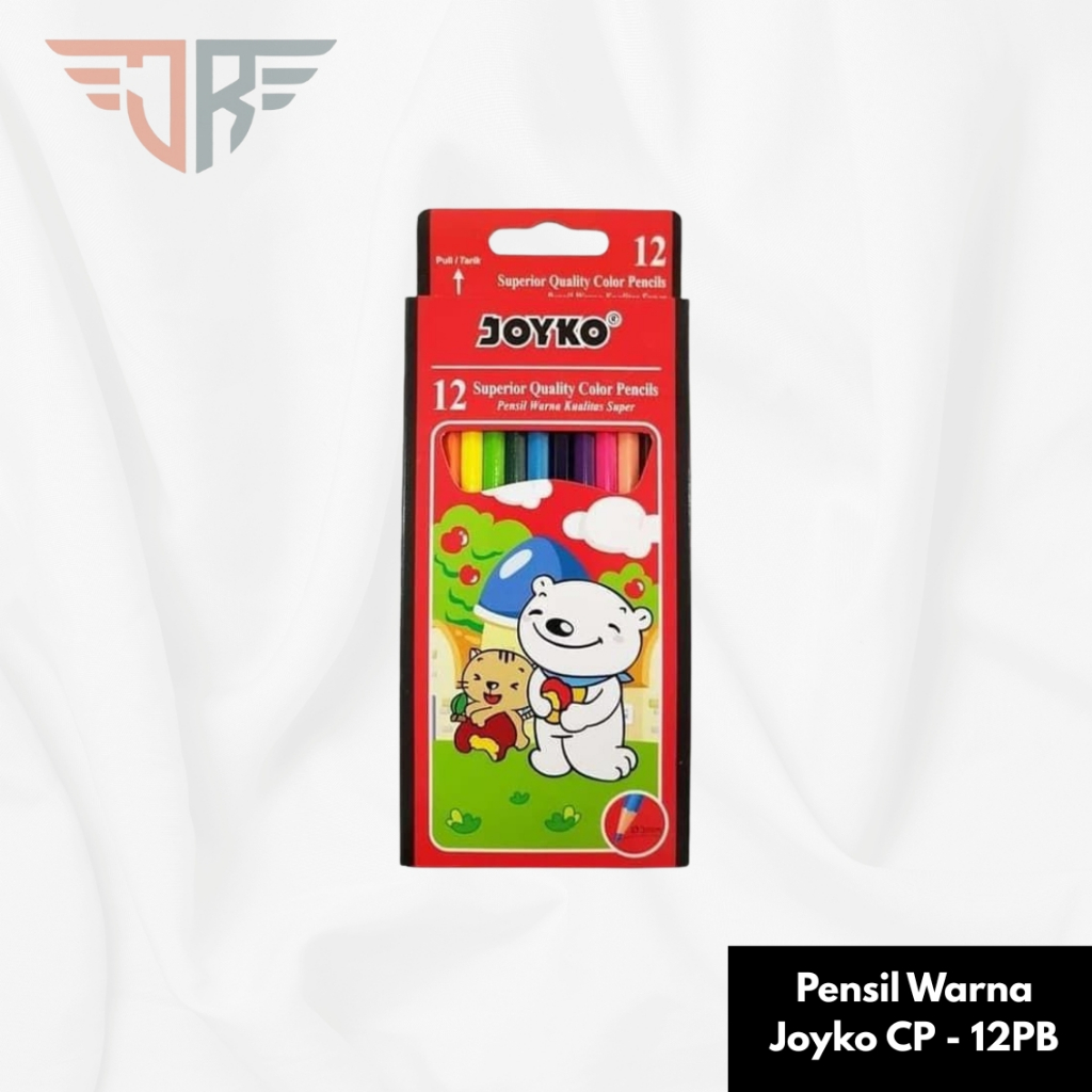 

Pensil Warna Joyko 12 Warna Panjang CP-12PB / Pensil Warna Joyko