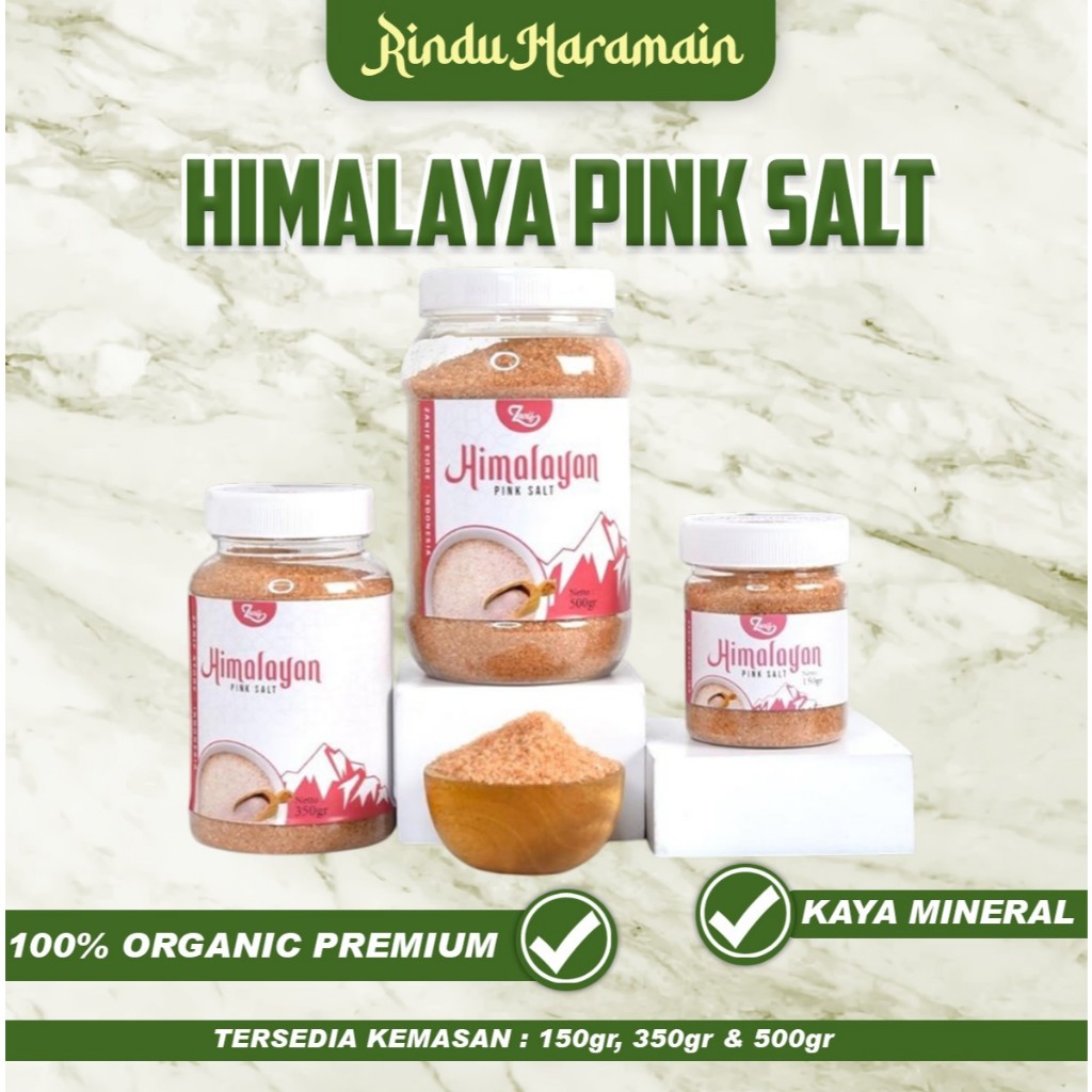 

Rindu Haramain - Himalayan Salt Organic Pure 100% / Garam Himalaya Organik Premium Pink Salt