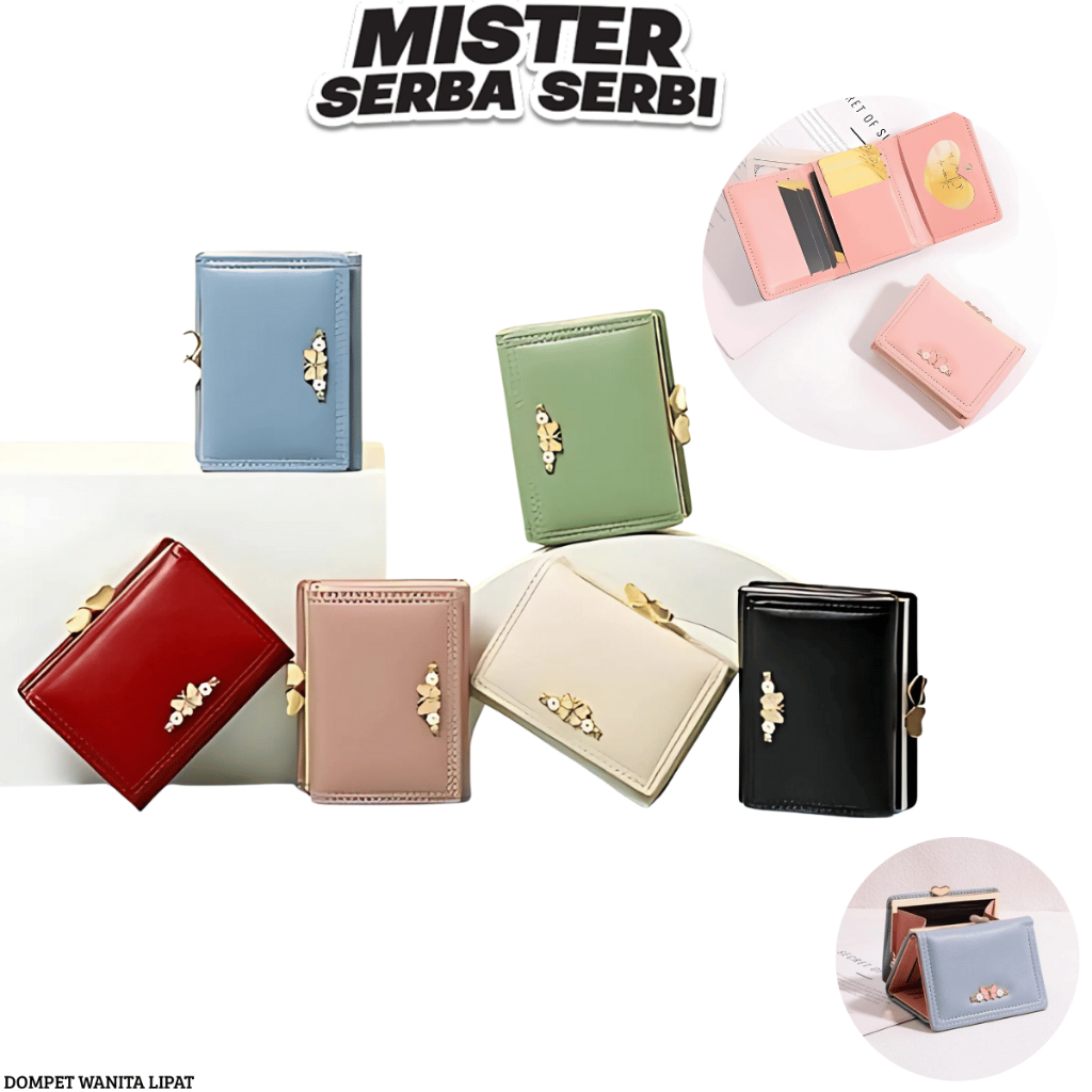 MSS DOMPET WANITA LIPAT 890 DOMPET KOIN PEREMPUAN KOREAN STYLE LUCU AESTHETIC DOMPET IMUT IMPOR