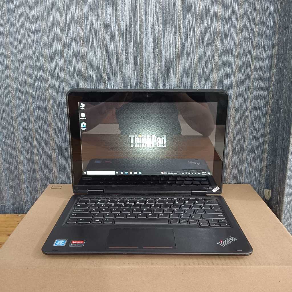 LAPTOP SECOND,Lenovo Thinkpad Yoga 11e, AMD A4-6210, Ram 4 GB / 128GbSSD, Lengkap, Black