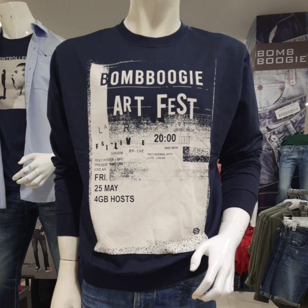 BOMBBOOGIE SWEATER NAVY PREMIUM ORIGINAL