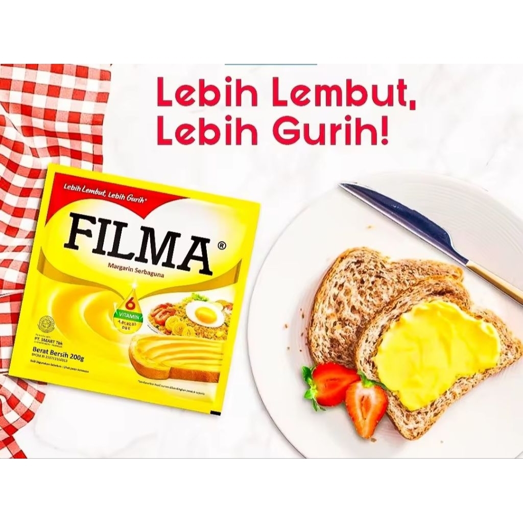 

Termuraaaahhh FILMA MARGARIN 200gr/Margarin Serbaguna/Margarin Rendah Kolesterol