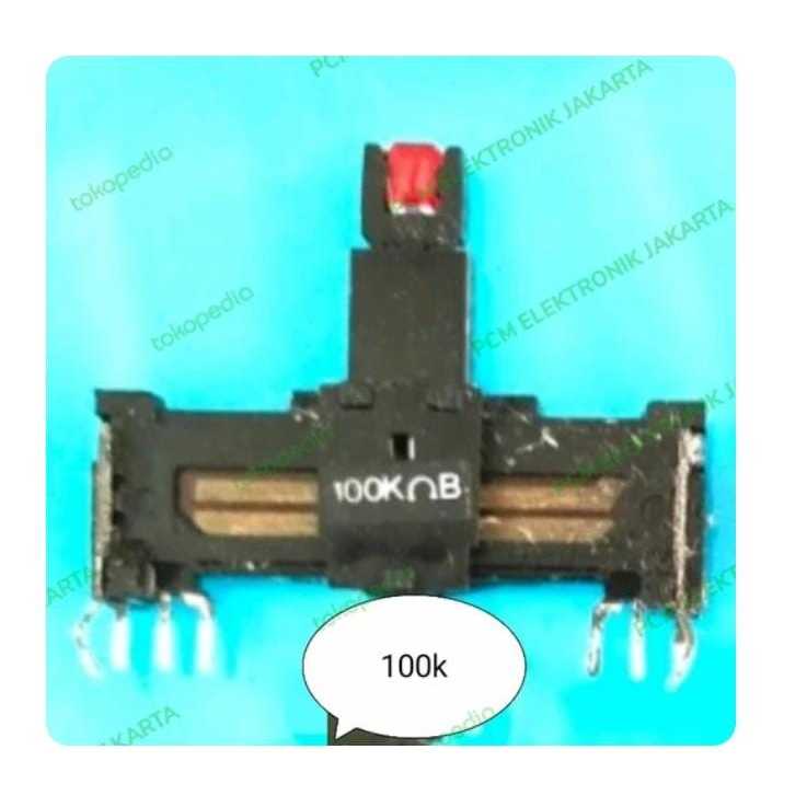 RH9060 potensio geser 3.5cm 3.5 cm 35mm 100k 8p 8pin 8kaki 8 pin kaki+led by PCM LTC GLODOK