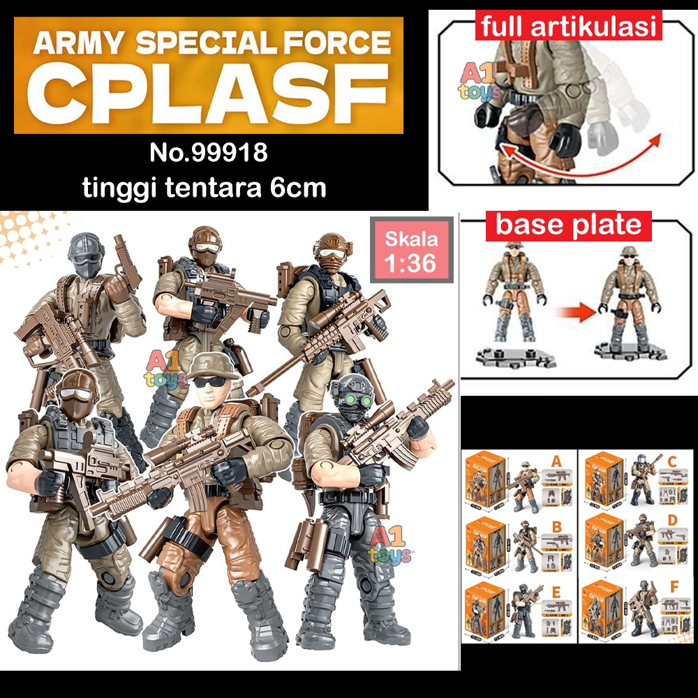 Mainan tentara mini figur tentara mainan polisi mini mainan SWAT mainan perang perangan mainan tenta