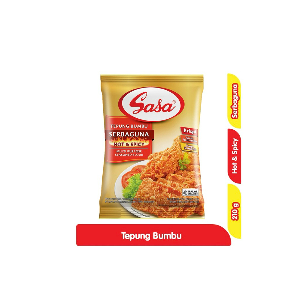 

SASA TEPUNG BUMBU SERBAGUNA HOT &SPICY 210 gram