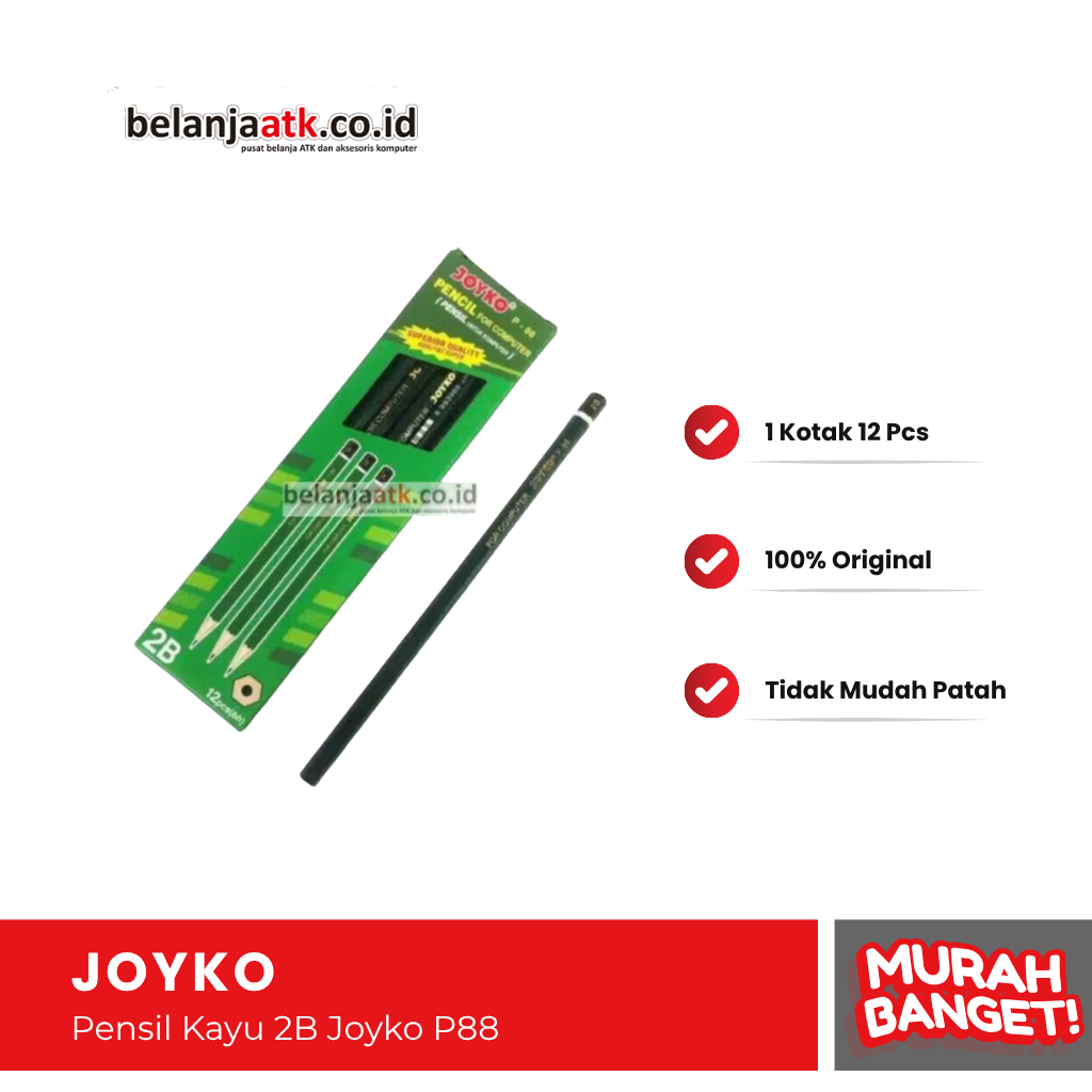 

Pensil 2B Joyko P88 / Pensil Kayu