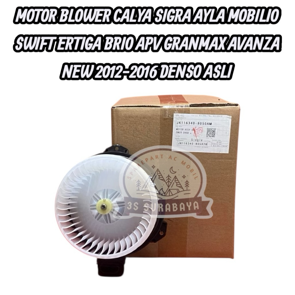 Motor Blower All new Avanza 2012-2016 Veloz Claya Sigra Agya Ayla Mobilio Swift Ertiga Brio Apv Gran
