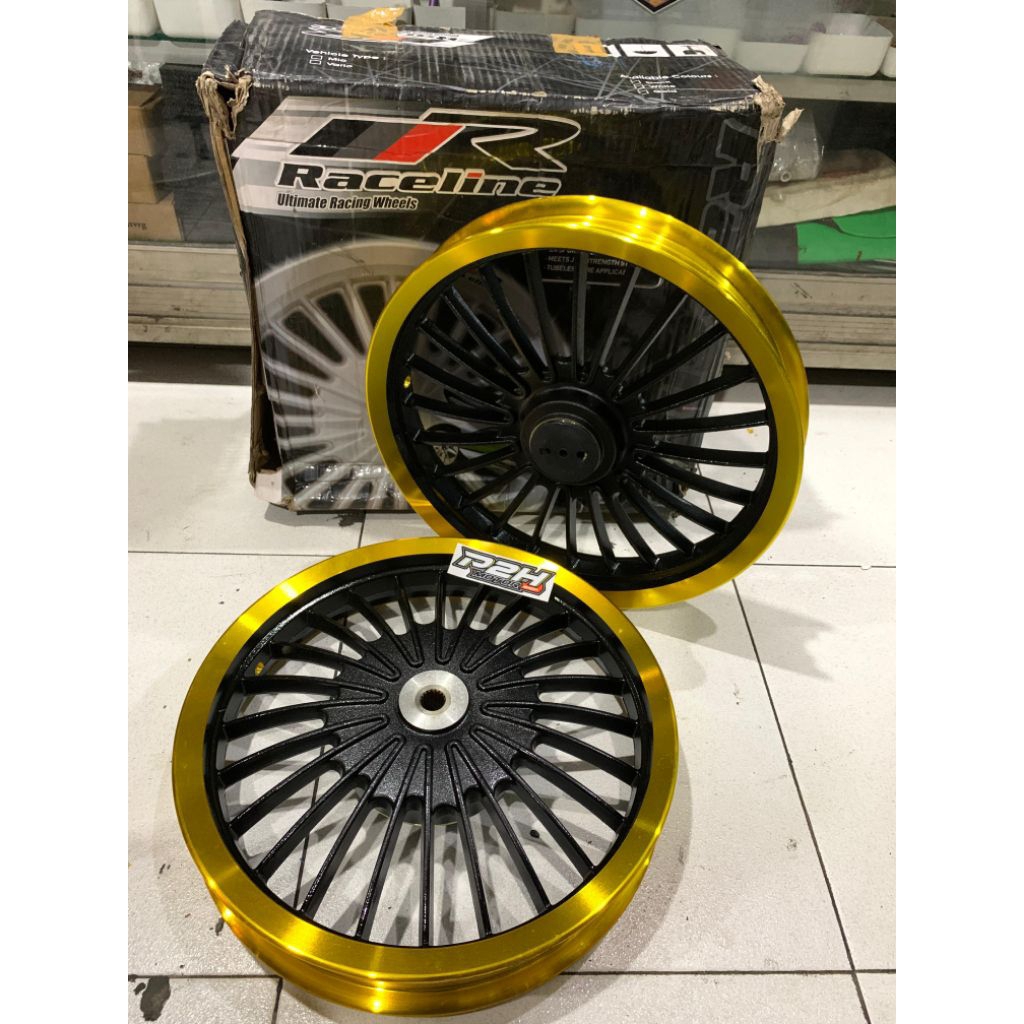 velg RACELINE ring 14 untuk mio sporty/smile, mio soul, fino karbu, mio j, soul gt