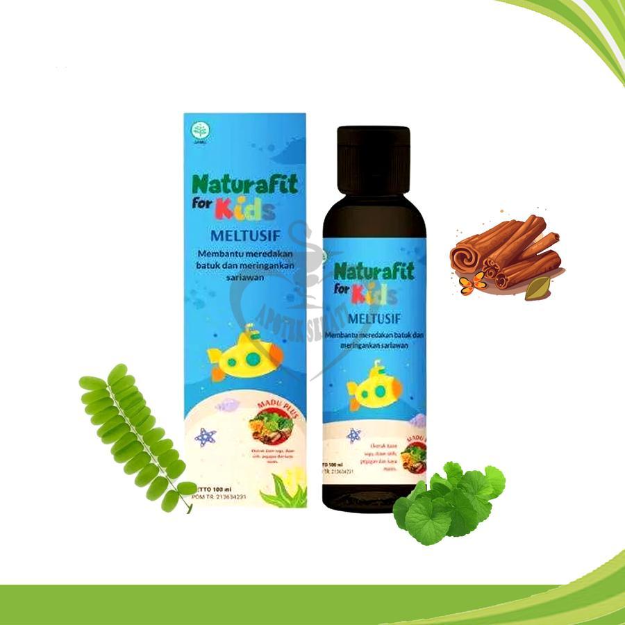 Madu MELTUSIF Obat Flu Batuk Anak Atasi Sakit Tenggorokan Sesak Nafas Dan Sariawan Naturafit For Kid