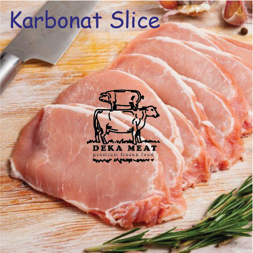 Karbonat Slice / Pork Loin Slice 500gr