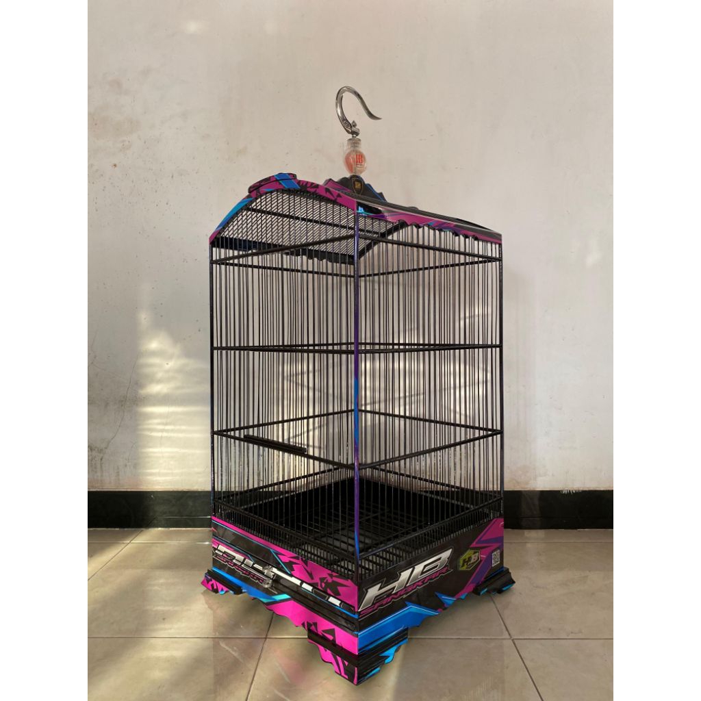 SANGKAR KOSAN HB SANGKAR DECAL 40x40 || SANGKAR CENDET,KACER,CUCAK IJO DLL