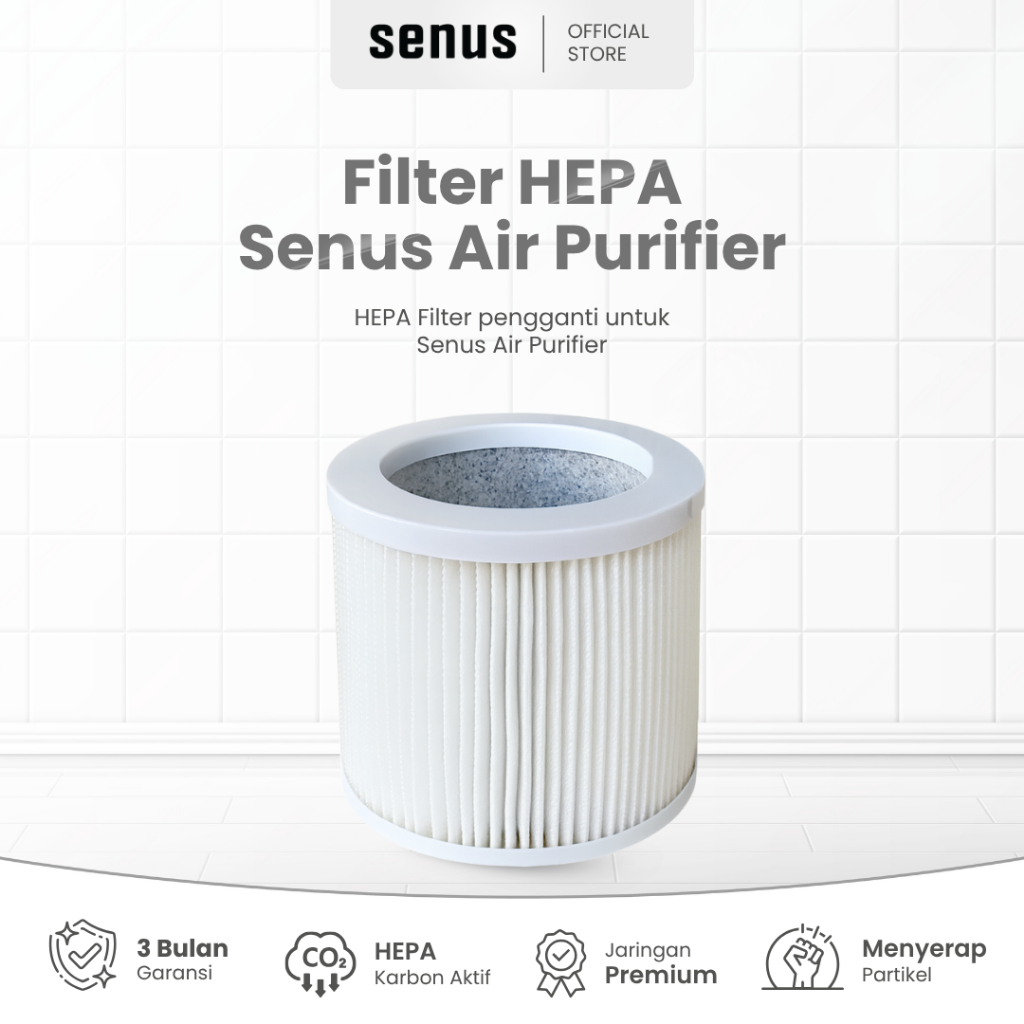 Senus Air purifier Hepa filter baru